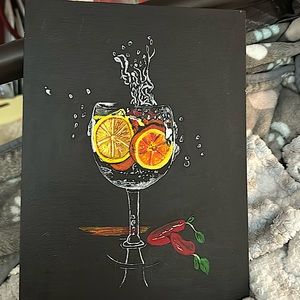 Acrylic  painting 12”by 9”